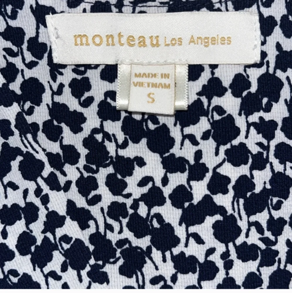 Monteau Ruffled Floral Blouse Sz S - Picture 7 of 8